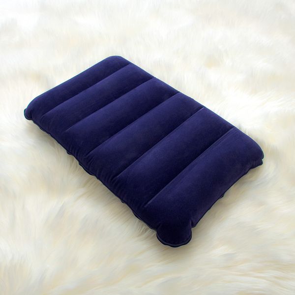 

1pc air inflatable pillow travel outdoor easy to carry folding cushion l plane inflatable pillow home sofa decorative