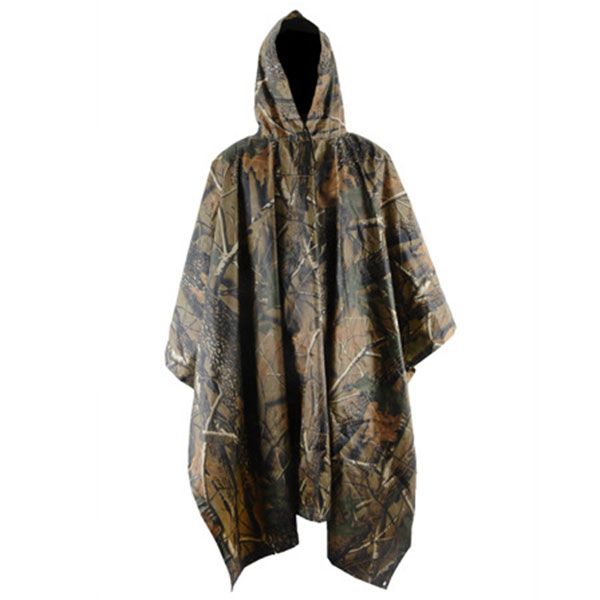 

se multifunction waterproof camo raincoat rain coat men women raining poncho for camping fishing motorcycle, Blue;black