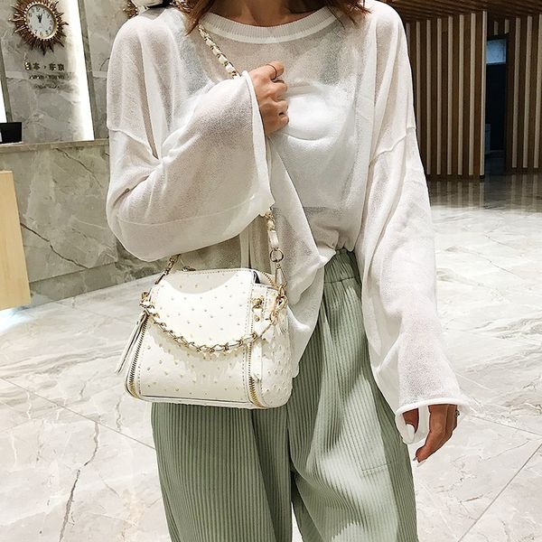 

luxury handbags women bags designer small pu leather ladies tote bags chains female shoulder crossbody for women 2019