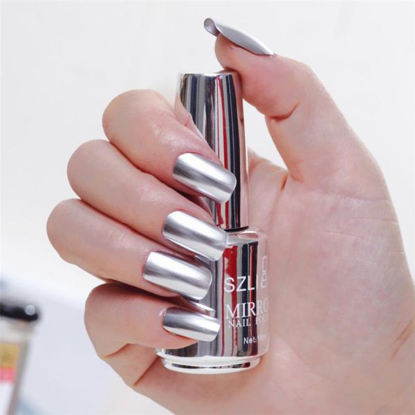 

18ml 1pc nail polish metallic nail polish magic mirror effect chrome art varnish esmaltes permanentes de uv y led
