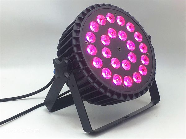 

10 pz led par 24x18w rgbwa uv 6in1 led lamps for professional stage light rgbw 4in1 stage lighting washing lamp
