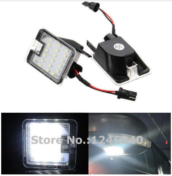 

2pcs led under side mirror puddle light lamp direct fit for kuga c-max 2003-2010 focus 2013~ escape mondeo 2007-2014