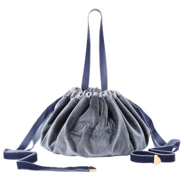 

new velvet drawstring makeup bag case women large capacity storage organizer travel make up cosmetic bag toiletry light gray