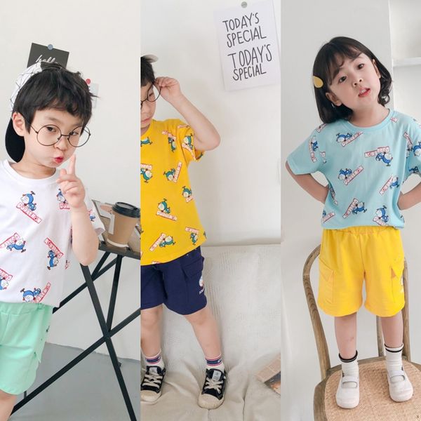 

s3acn yf6013022020 full print dingdang cat shorts suit yf6013022020 full print dingdang children's t-shirt cat children's t-shirt