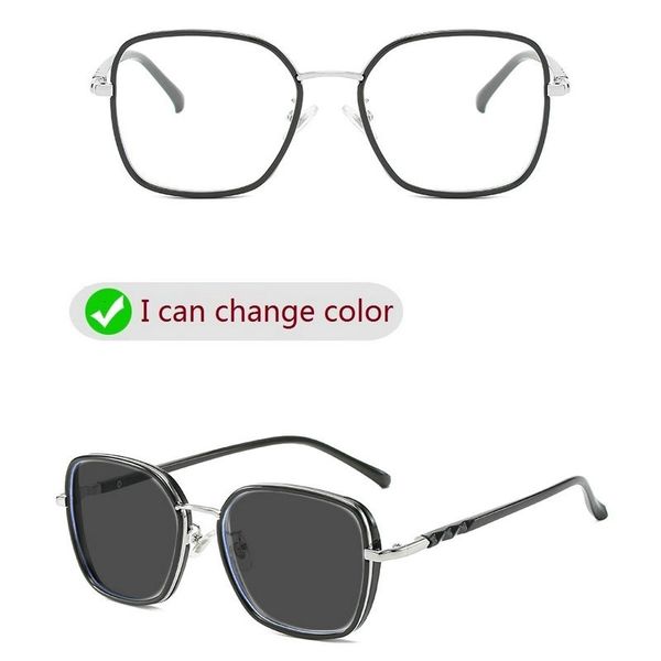 

sunglasses 2021 transition pochromic reading glasses men progressive multifocal presbyopia eyeglasses fml, White;black