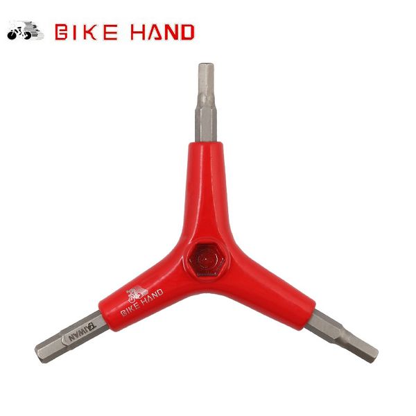 

bike hand 4/5/6 mm 3 way y-shaped hex key wrench spanner repair tool for bicycle mtb mountain bike road bicycle cycling