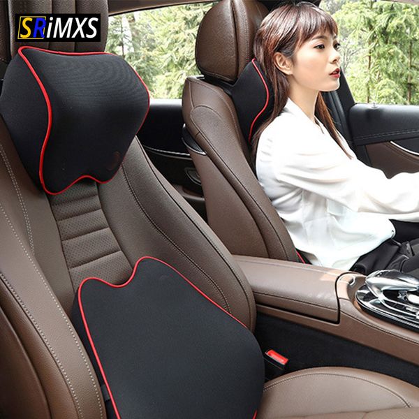 

car neck headrest pillows space memory foam fabric headrest universal car seat cover neck pillow for accessories
