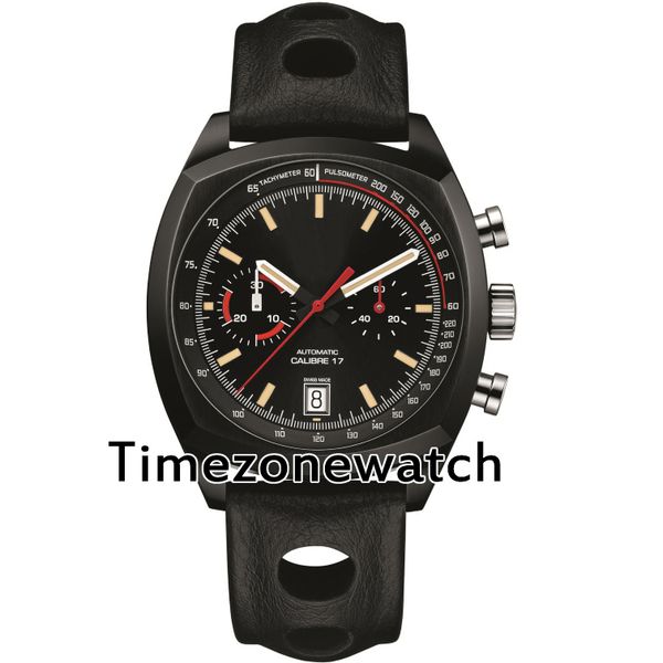 

New monza anniver ary cr2080 fc6375 pvd teel all black dial miyota quartz chronograph men watch topwatch watche leather timezonewatch