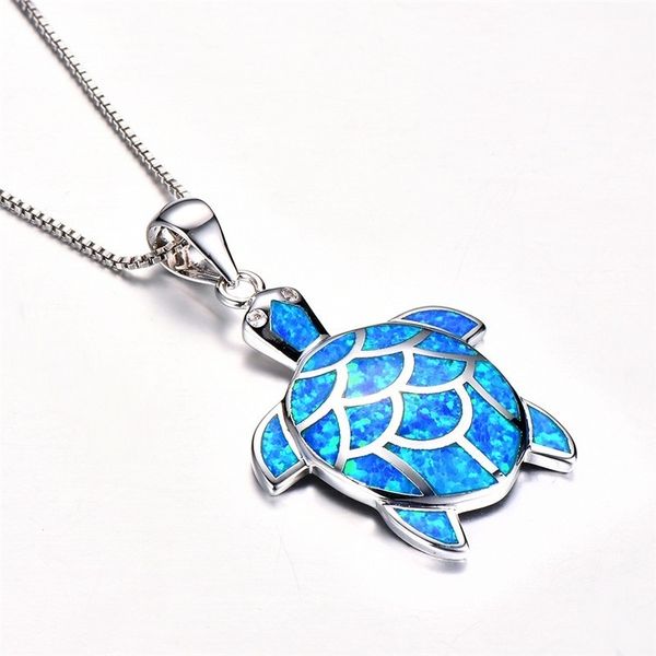 

classic cute long chain necklace silver plated cute turtle pendant necklace for fashion jewelry for women gift