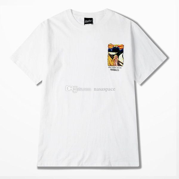 

модные мужские дизайнерские футболки повседневные мужские летние спортивные короткие рукава высокое качество мужские женские футболки, White;black