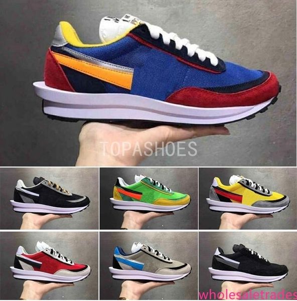 

sacai ldv waffle varsity blue green gusto black varsity athletic shoes for men women fashion designers racer daybreak sports shoe eur36-45