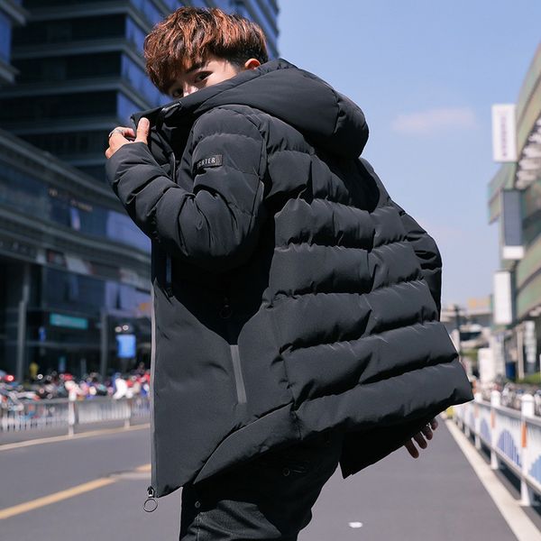 

мужская дизайнерская повседневная пальто зима вниз мягкий хлопок-ватник тренд одежда прилив, Black;brown