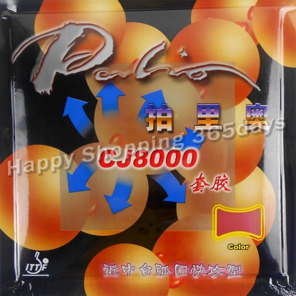 

original palio cj8000 (cj 8000, cj-8000) (sponge hardness 42-44) pips-in table tennis / pingpong rubber with sponge