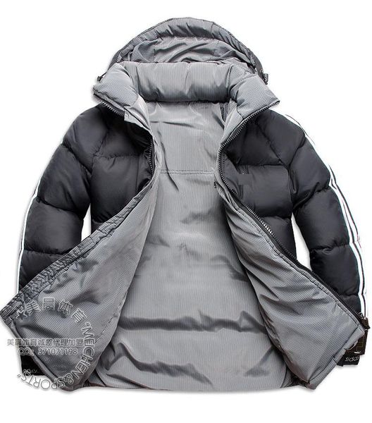 

have logo new fashion design men down jacket men's winter overcoat outdoor coats clothes jaqueta, Black