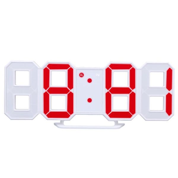 Red light digital clock - qerycolor