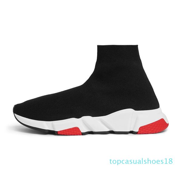 

2020 designer sock shoes fashion luxury men women sneakers triple black white graffiti beige yellow speed trainer mens casual sports t18