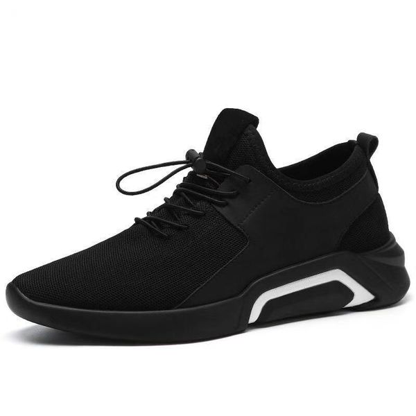 

brand sneakers men outdoor men casual shoes breathable mens shoes casual light mesh sneakers 2019 zapatillas hombre running, Black