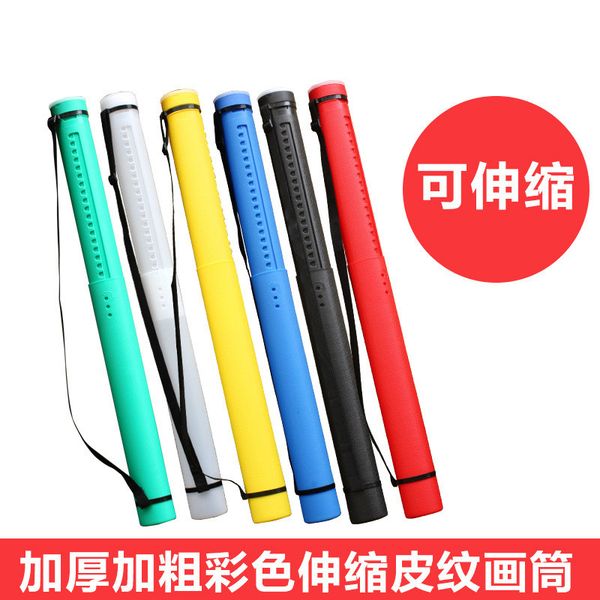 

6 colors art supplies square drawing tube adjustable portable drawing strong poster scroll holder bow arrow quiver tube