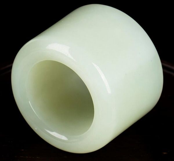 

imitation natural jade xinjiang hetian jade plate refers to jade pull finger men and women sheep fat white finger wholes, Silver