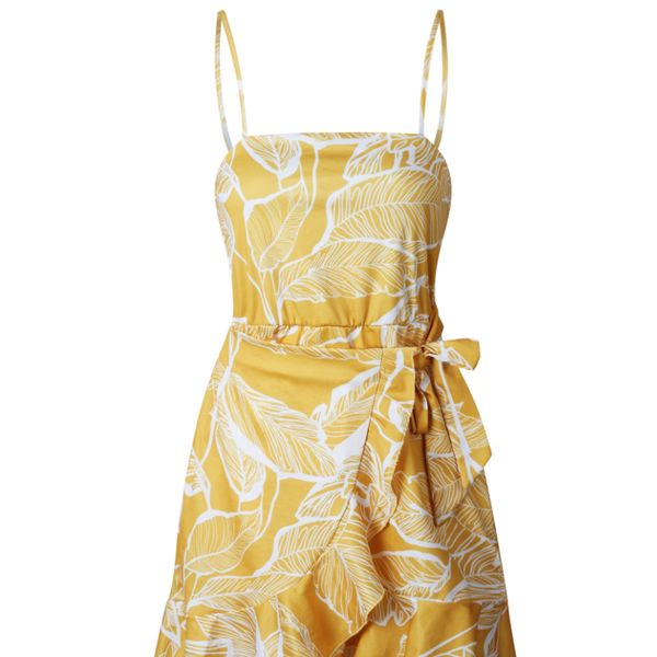 

womens clothing party dresses strap polyester large size sundress ruffles boho mini dress women summer dress print pleated sashes, Black;gray