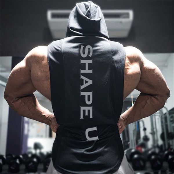 

summer style mens tank gyms fitness bodybuilding sleeveless undershirt crossfit fashion stringer vest singlets sportswear, White;black