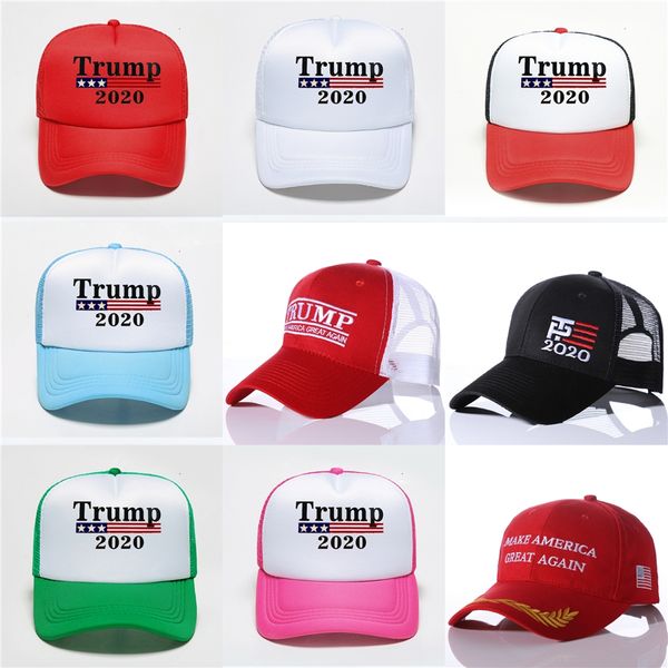 

2020 make america great again hat our president donald trump slogan with usa flag cap 3d embroidery caps adjustable baseball hats m520f #507, Blue;gray