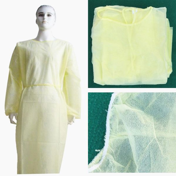 

waterproof isolation clothes knits frenulum protective clothing disposable gowns one time non woven fabric breathable protection suits sets