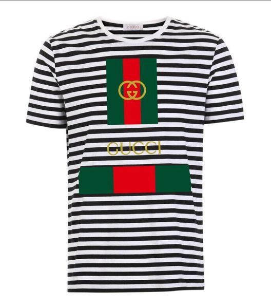 

2020 stylish summer men's t-shirt luxury stripe design t-shirt men's polos, White