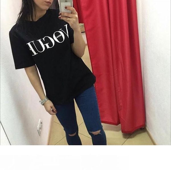 

хип-хоп летняя мода футболки для женщин футболка золото vogue письмо женщины с коротким рукавом круглый вырез графический тройники повседнев, White