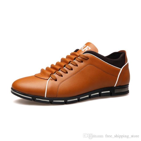

men casual leather shoes black red chestnut light blue fashion mens sneakers flat shoe outdoor walking size 40-45