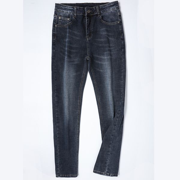 

мужская big brand denim брюки синий stretch slim fit straight straight вышивки модные джинсы мужчины, Blue