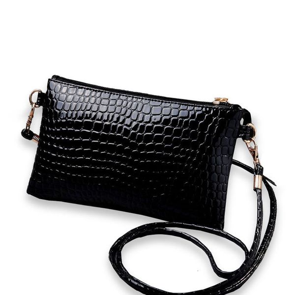 

female casual mini messenger bag pu leather crocodile pattern crossbody shoulder bag coin purse clutch purse and handbags
