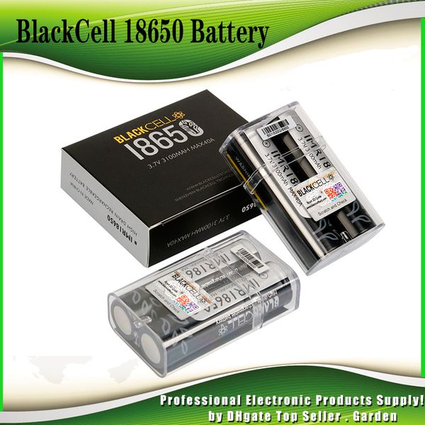 

authentic blackcell imr 18650 battery 3100mah 40a 3.7v rechargeable lithium vape flat high drain 18650 imr18650 box mod 100% genuine
