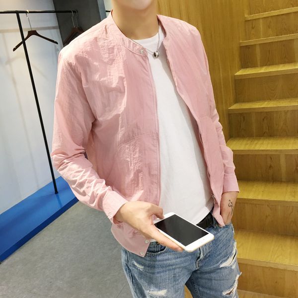 

sun protective clothing men's 2020 spring and summer new korean version of the trend through the ice silk cool ultra-thin coat jacket, Black;brown