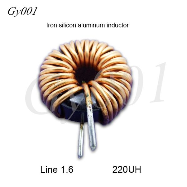 

27mm fesi-al 100uh 220uh 20a spwm filter energy storage inductor ring fesi-al inductor