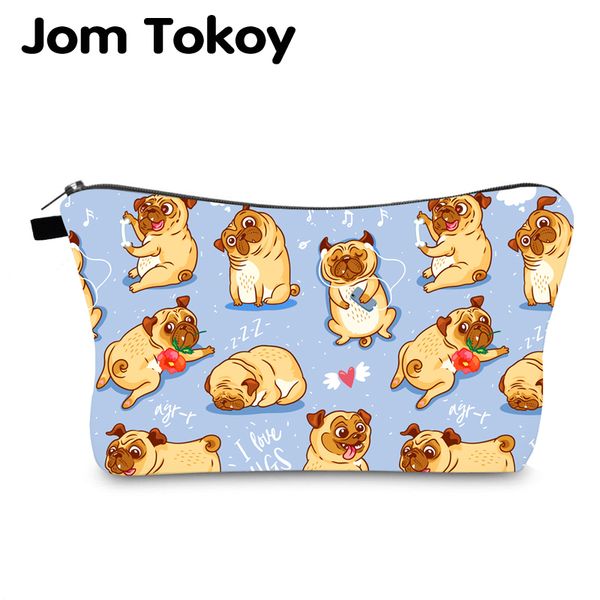 

jom tokoy cosmetic bag printing dogs personalised makeup bags organizer bag women beauty hzb1003