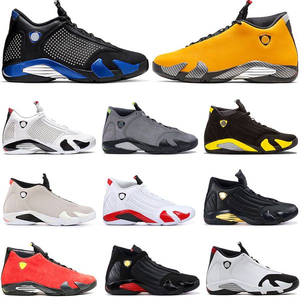 

jode 14s ferr yellow 14 spm x royal-blue mens basketball shoes xiv candy cane graphite chartreuse thunder red suede men sneakers us 7-13