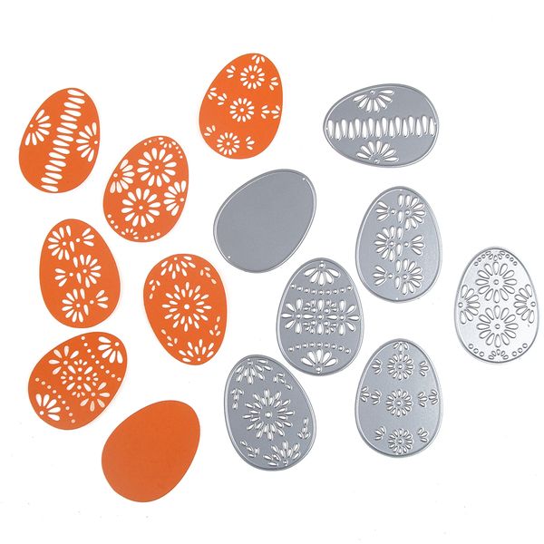 2019 wholesale easter egg border metal cutting dies stencil diy scrapbooking album paper cards embossing die decor crafts making from yigu001 14 08 easter egg boarder