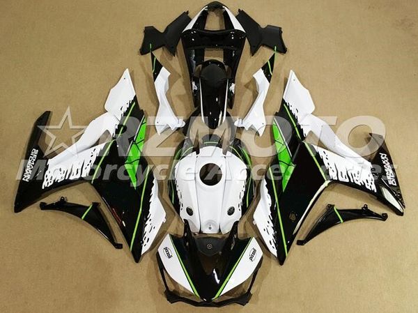 

4gifts new injection abs motorcycle fairing kit for yamaha r3 r25 2015 2016 15 16 plastic fairings bodywork black green white