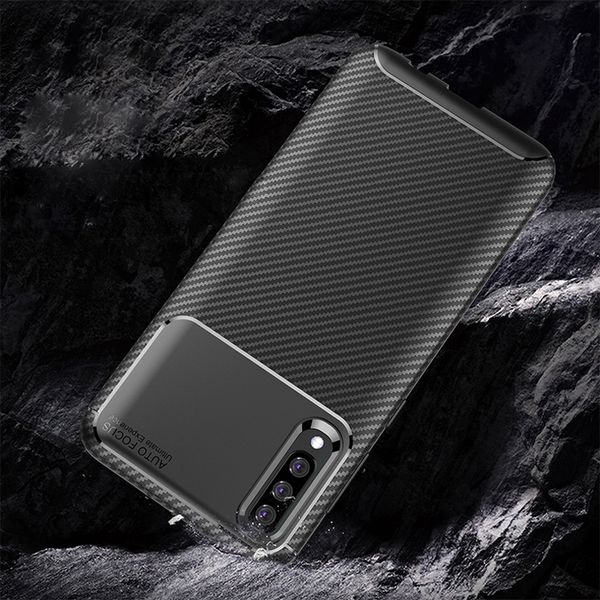 

for samsung galaxy m10 m20 a10 a30 a40 a50 a70 a80 a90 case shell carbon fiber tpu mobile phone back cover coque