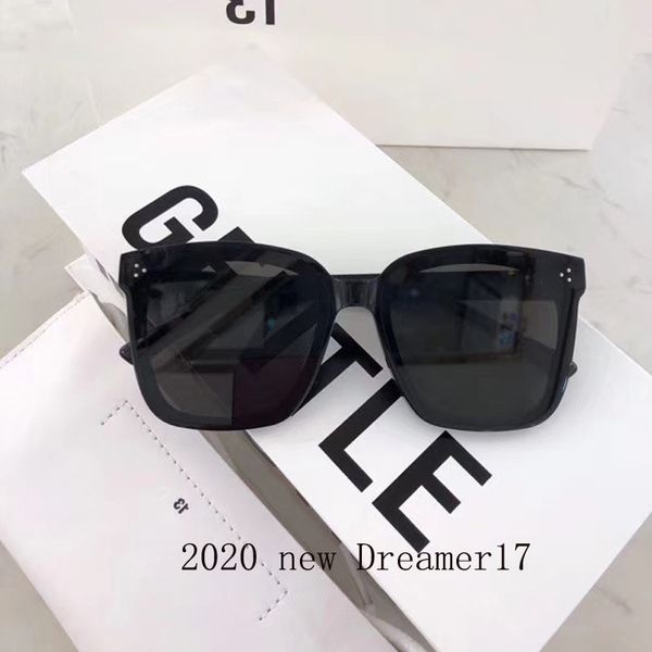 

2020 new gentle dreamer 17 sunglasses women men acetate polarized square eyeglasses with original packing case, White;black
