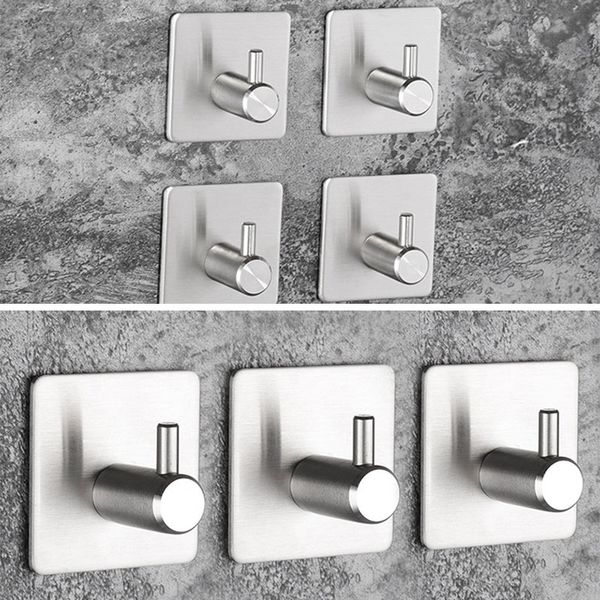 

hooks & rails 4pcs strong transparent self adhesive door wall hangers suction cup sucker hanger kitchen bathroom accessories