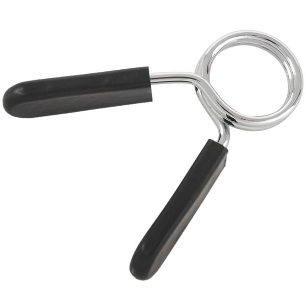 

2 x standard 1" weight bar spring collar clips dumbbell barbell clamp bar gym