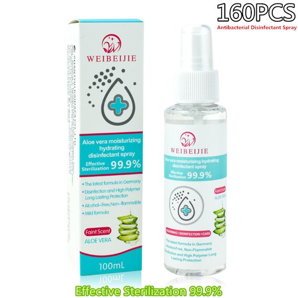 

160pcs 100ml disinfectant wipes disposable disinfectant spray antibacterial protable liquid soap sterilization cleanser disinfeting spray, Blue;white