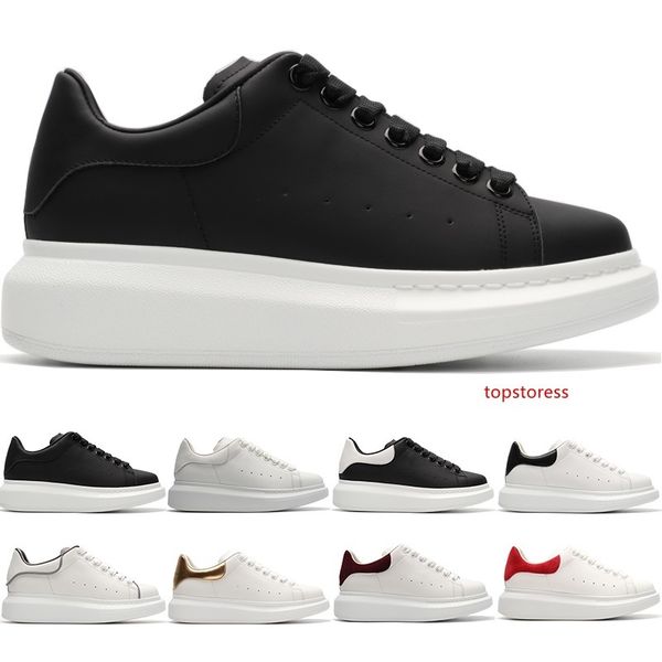 

2019 designer casual shoes boy girl men women white black gold red leather shoe fashion classical platform trainer sneakers size 36-44