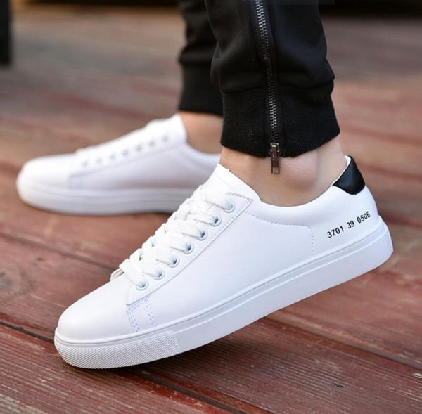 

fashion men sneakers super classic white casual walking shoes 2019 confident men street snap god flat shoes zapatillas, Black