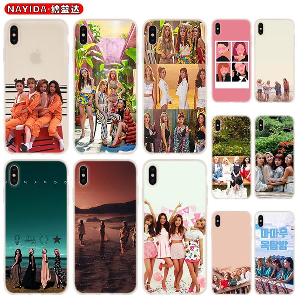 

soft phone case for iphone 11 pro x xr xs max 8 7 6 6s 6plus 5s s10 s11 note 10 plus huawei p30 xiaomi cover kpop mamamoo music