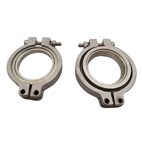 

2pcs 1.73" 44mm v band flang clamp set for mvr 44mm wastegate inlet tial kit