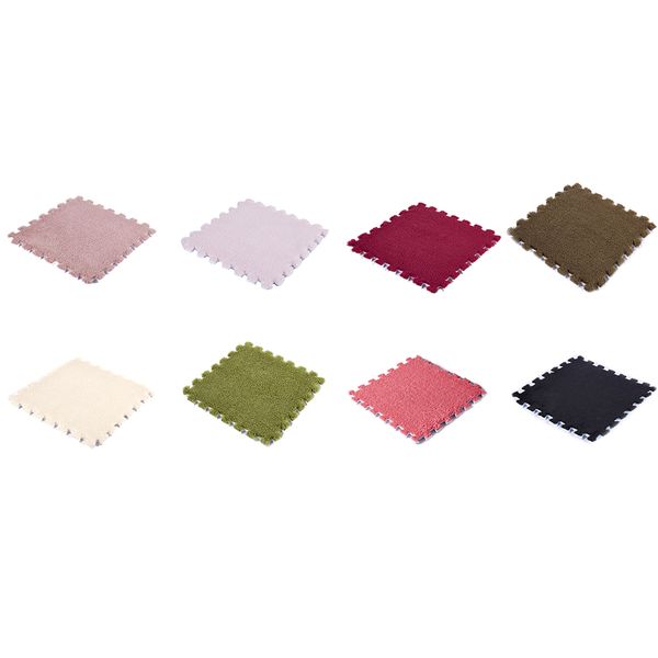 

wholesale splicing suede mats parquet rugs eva crawling mats children's bedroom living room bay window rug