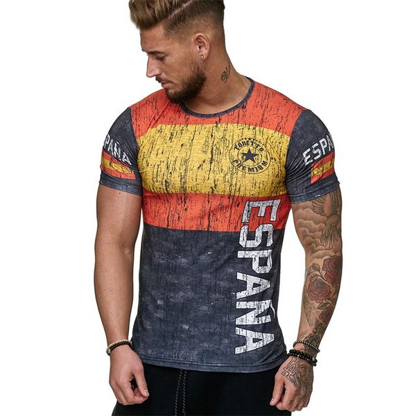 

men's t-shirt short-sleeved flag football sports comfortable breathable t-shirt fashion casual t-shirt summer clothing shirt, White;black